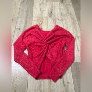 DO + BE pink shimmer sweater